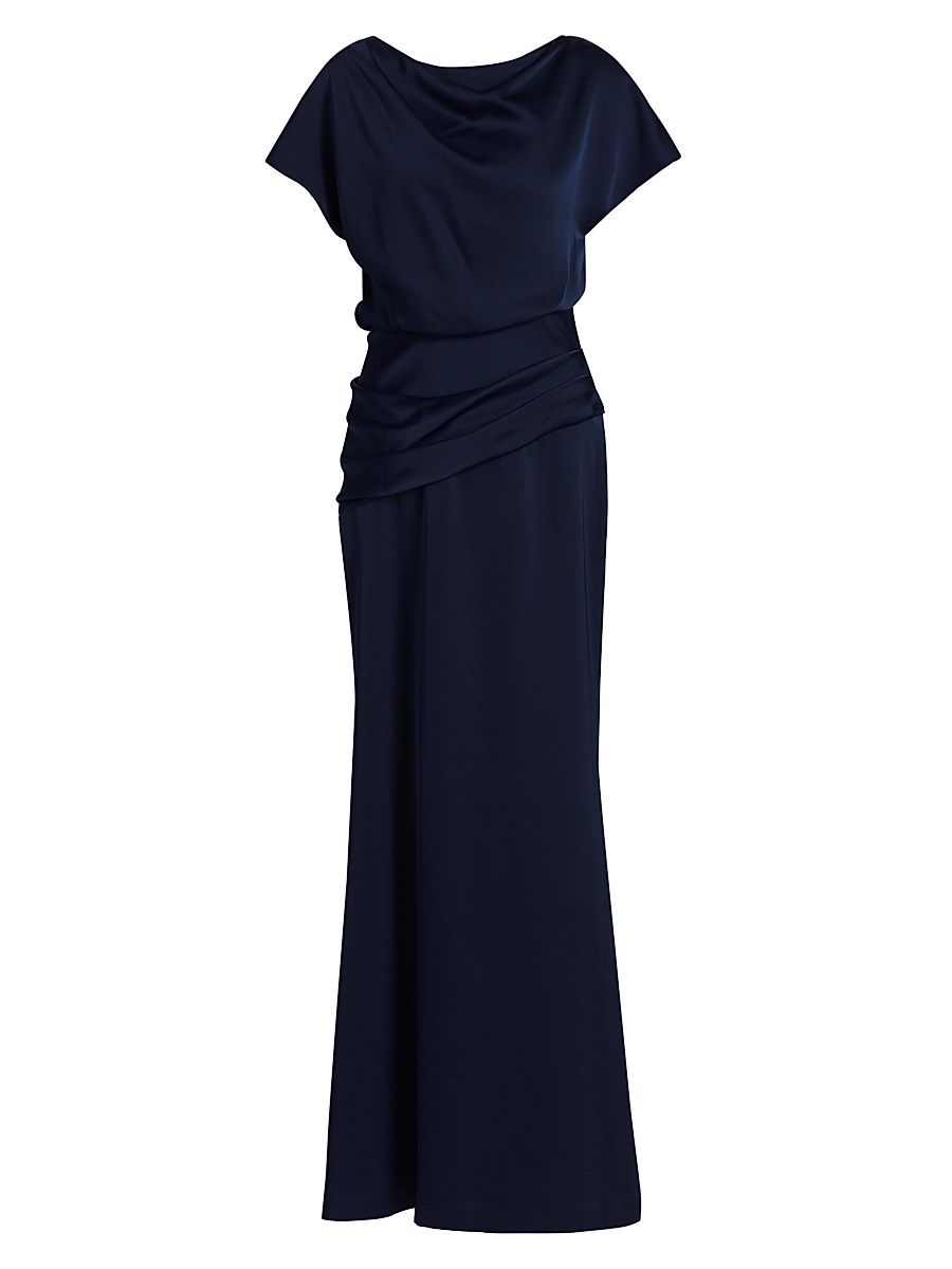 Women's Lissandra Satin Gown - Midnight Navy - Size 10