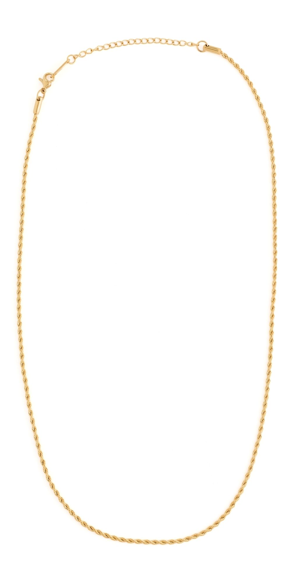 SHASHI Rope Necklace Gold One Size