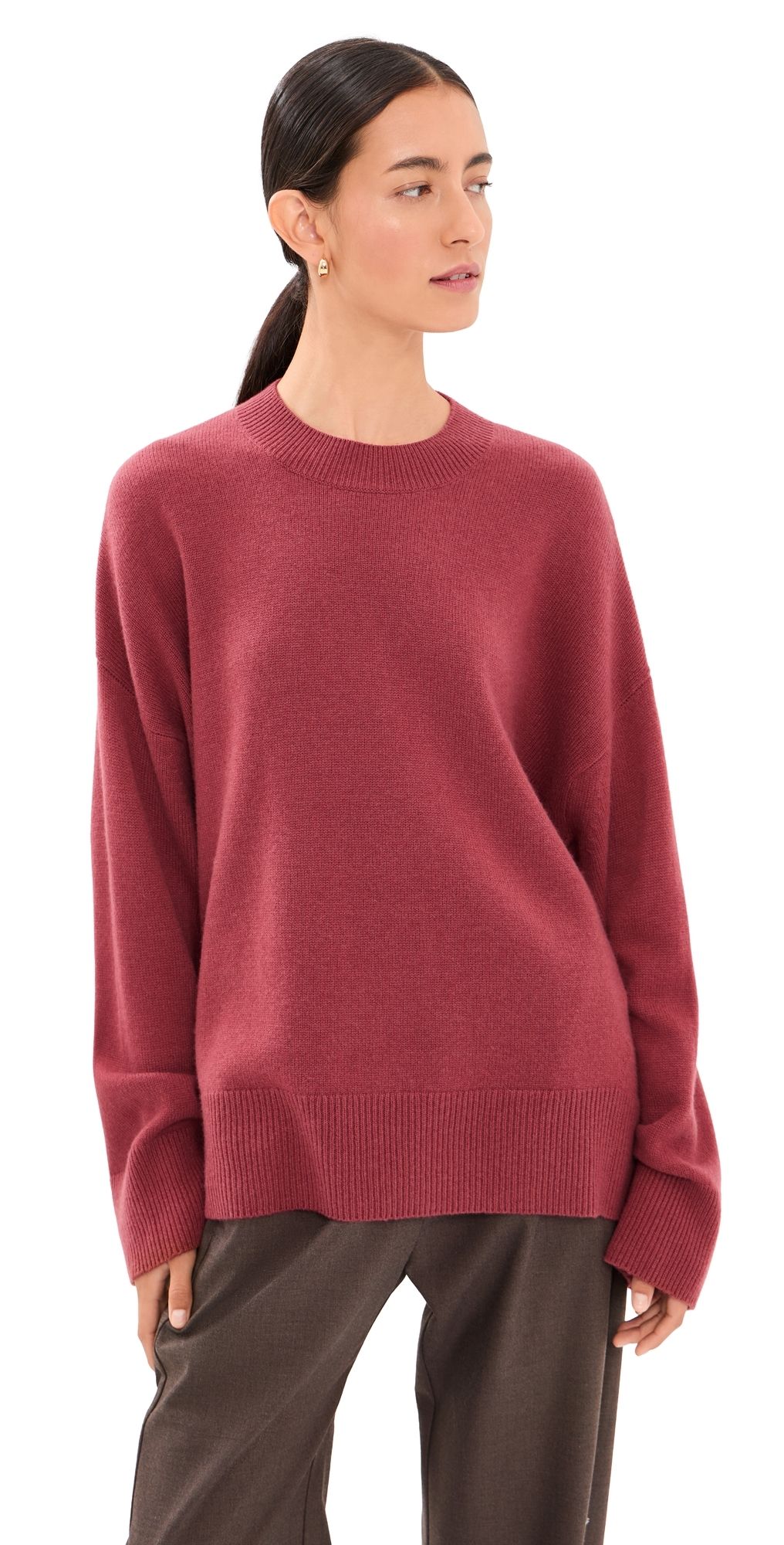 Le Kasha Norway Cashmere Sweater Framboise One Size