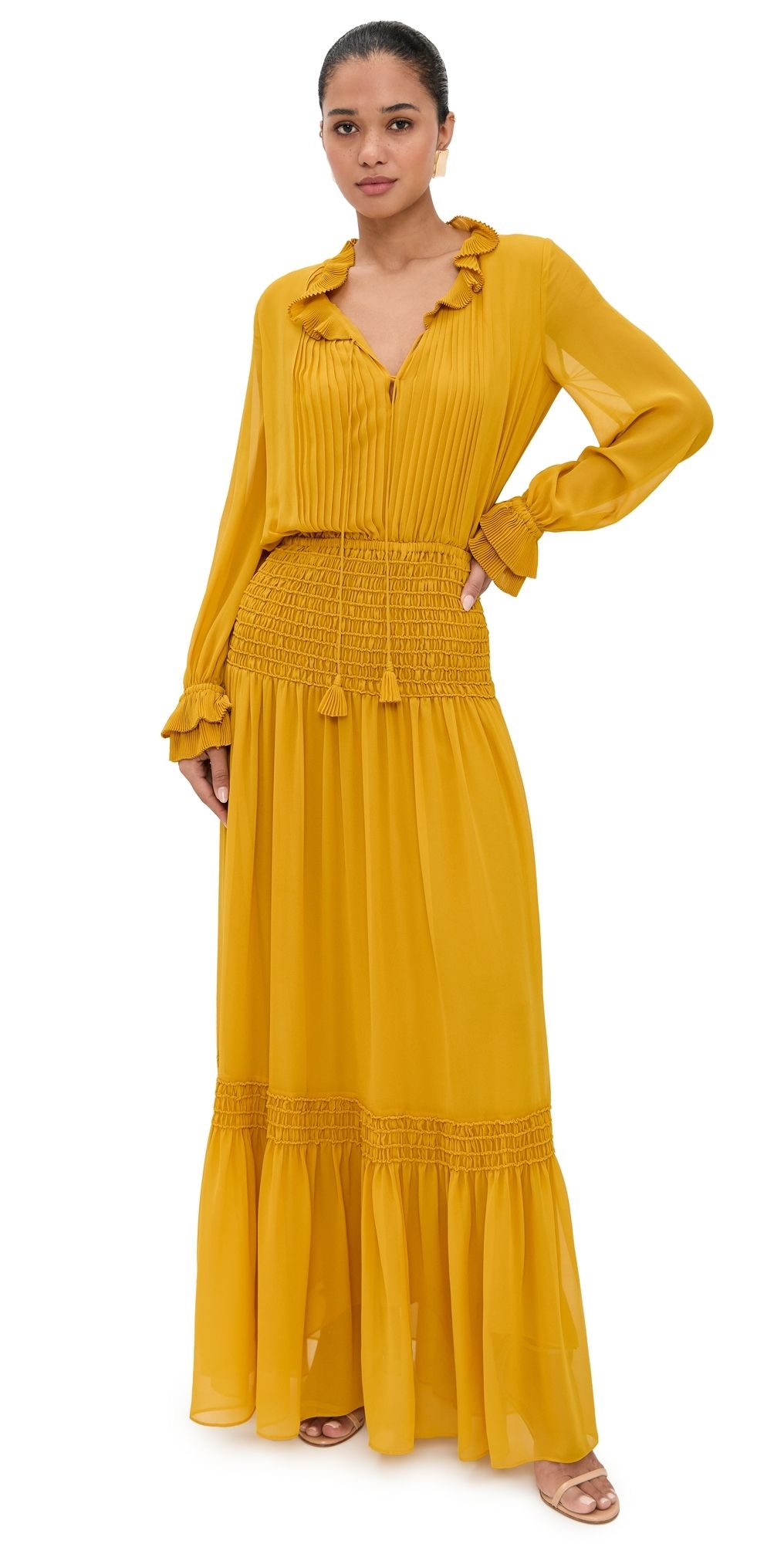 ALEXIS Tabitha Dress Saffron XS