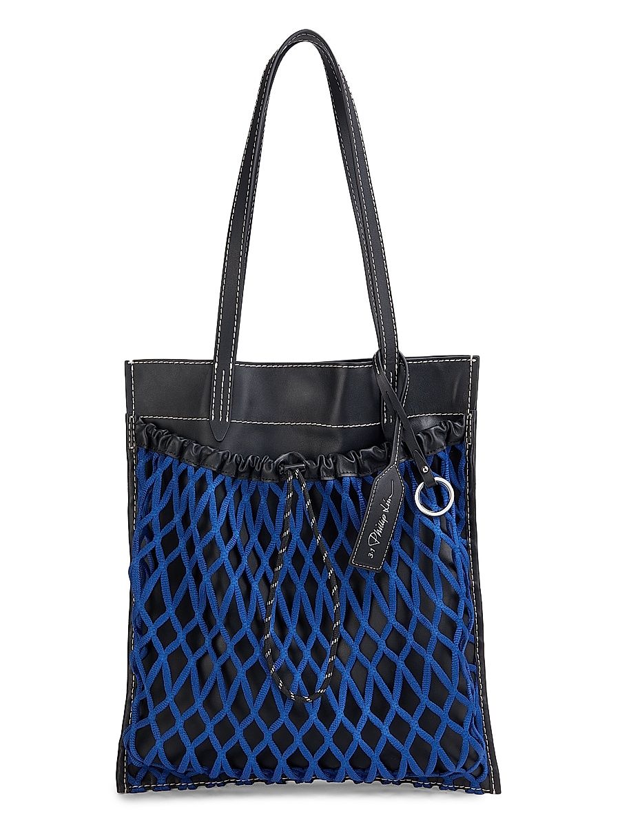 Women's Slim Net Tote - Black Multi