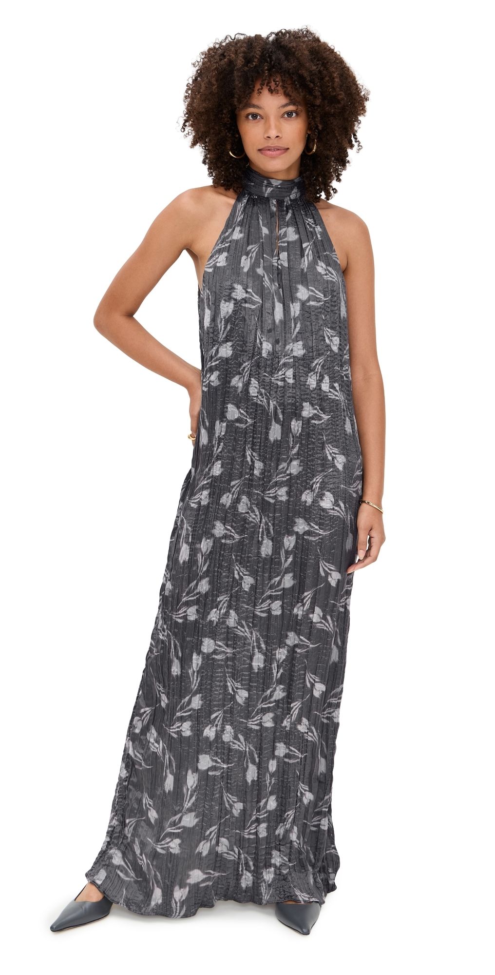Sabina Musayev London Dress Graphite Print S