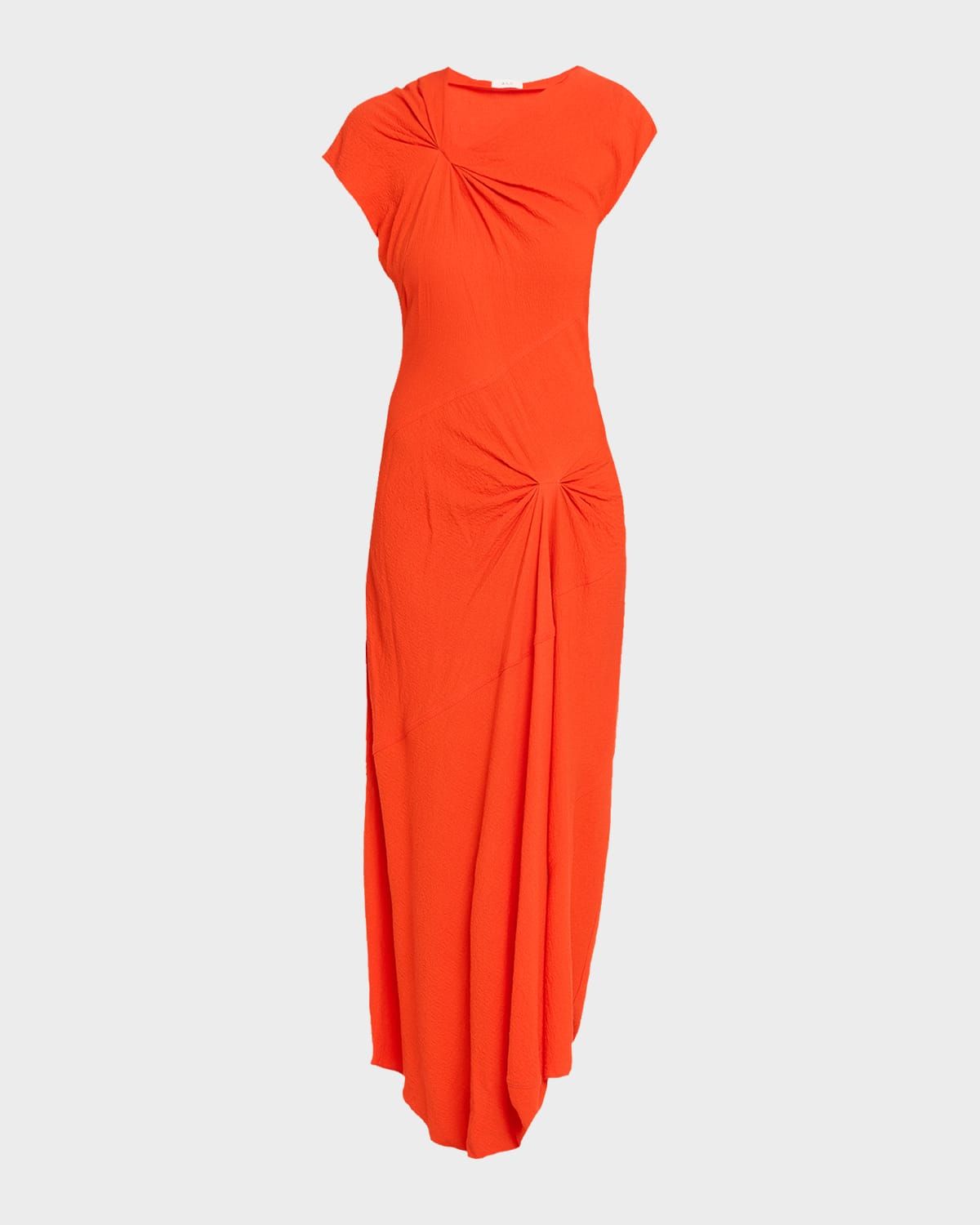 Willa Gathered Asymmetric Slip Dress