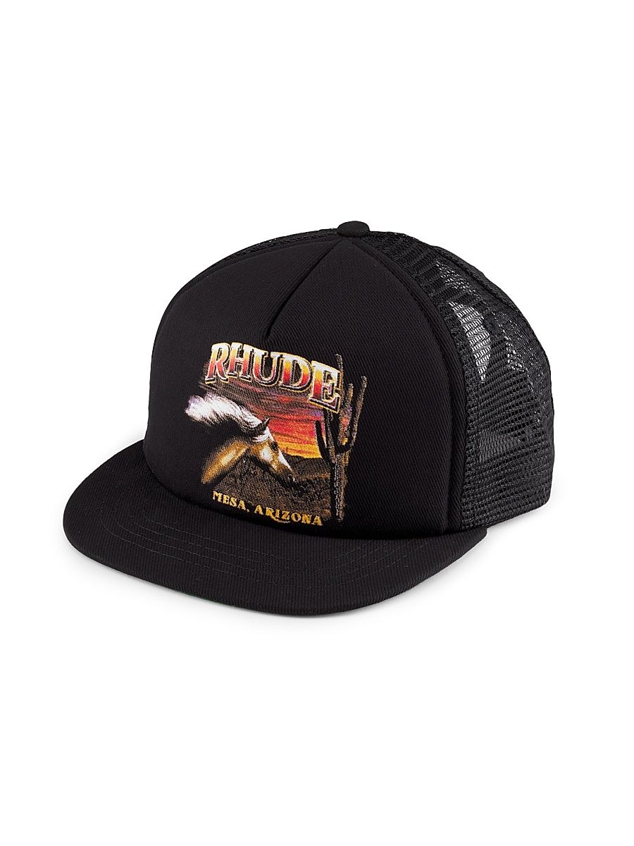 Men's Mesa Stallion Trucker Hat - Black