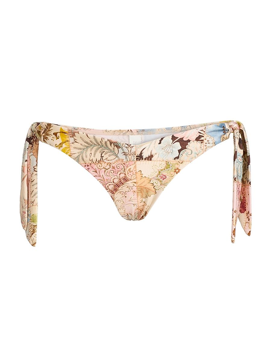 Women's Daylight Paisley Side-Tie Bikini Bottom - Patch Multi - Size 8