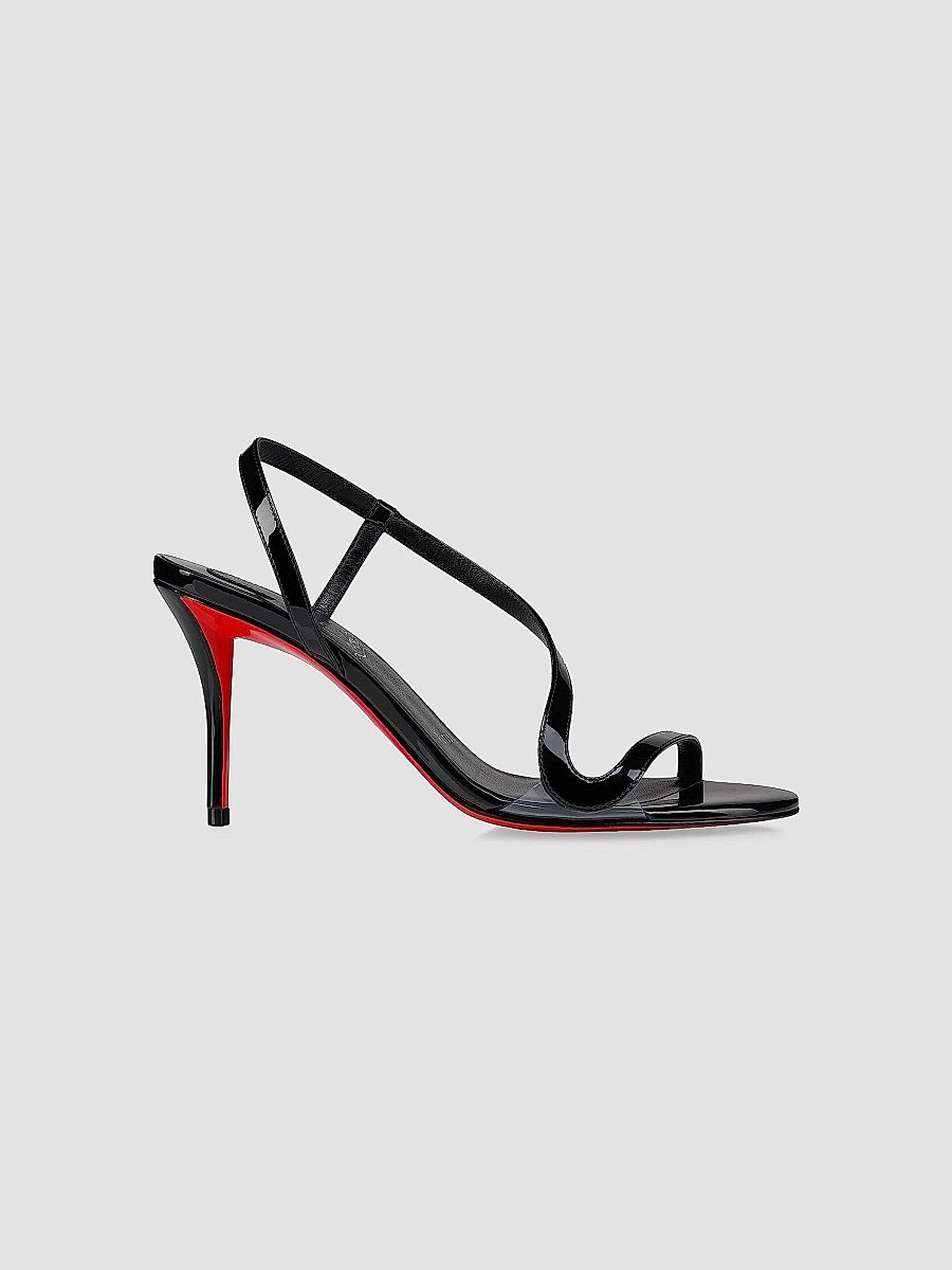 Christian Louboutin Women's Rosa 80MM Sandals - Black - Size 12