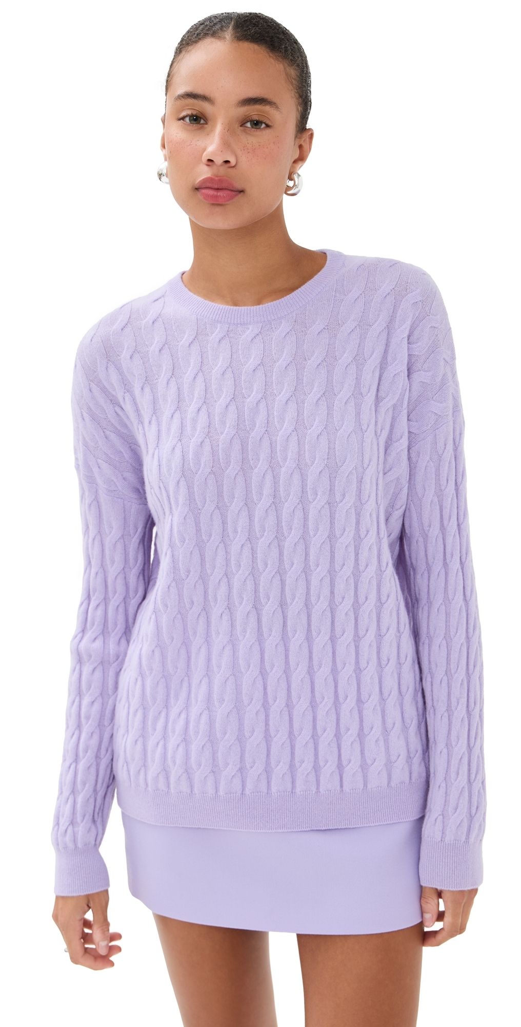 LISA YANG Martinia Cashmere Sweater Lavender Dew 0