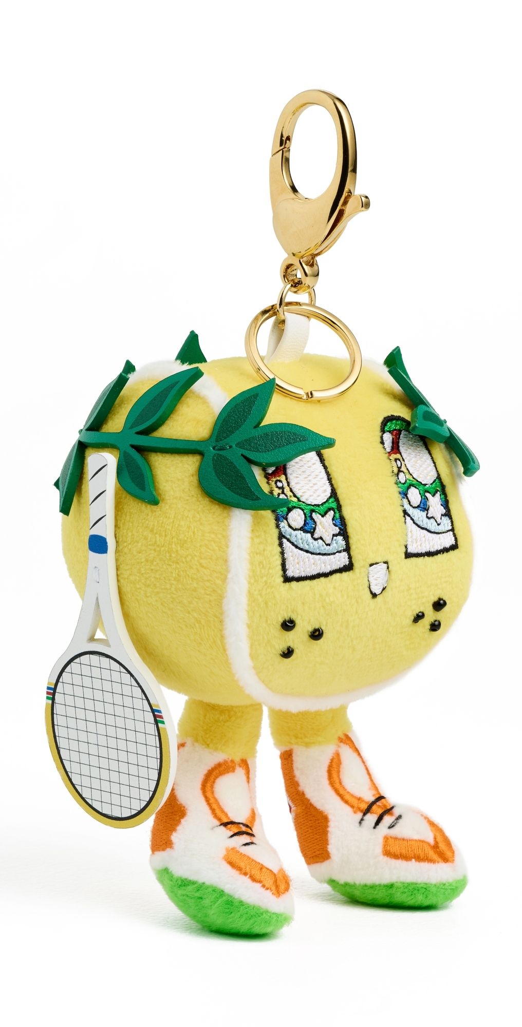 Casablanca Tennis Mascot Plush Charm Yellow One Size