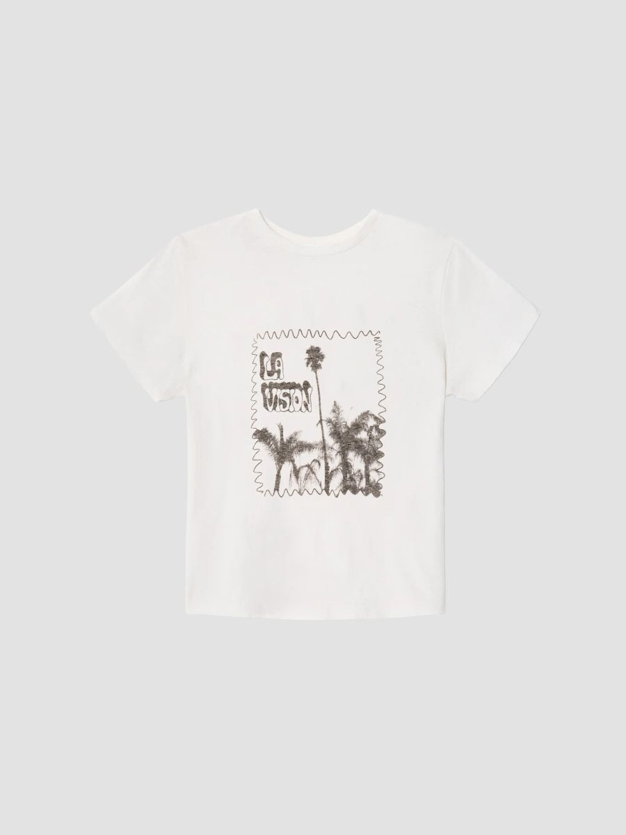 Re/done Women's La Vision Classic T-Shirt - Vintage White - Size Large