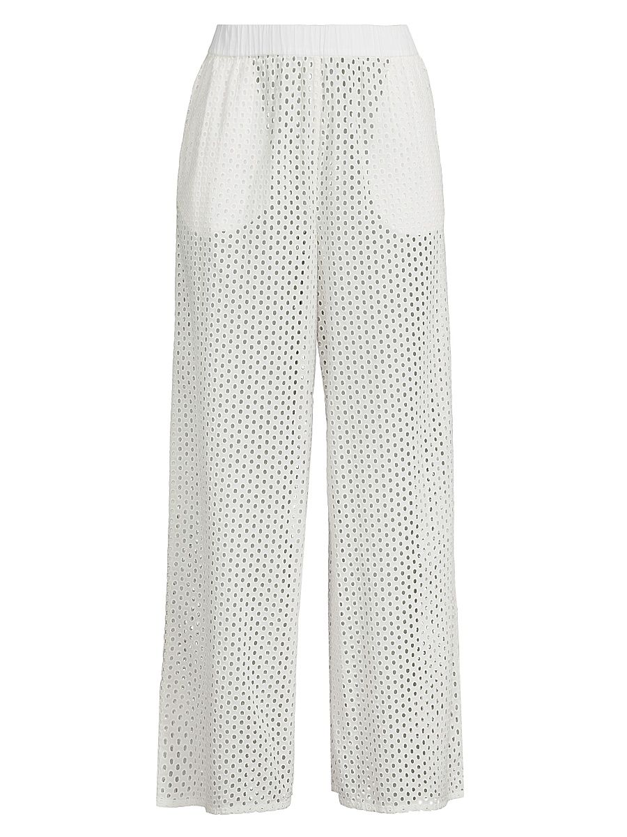 Women's The Delaney Eyelet Cover-Up Pants - Brule - Size Large