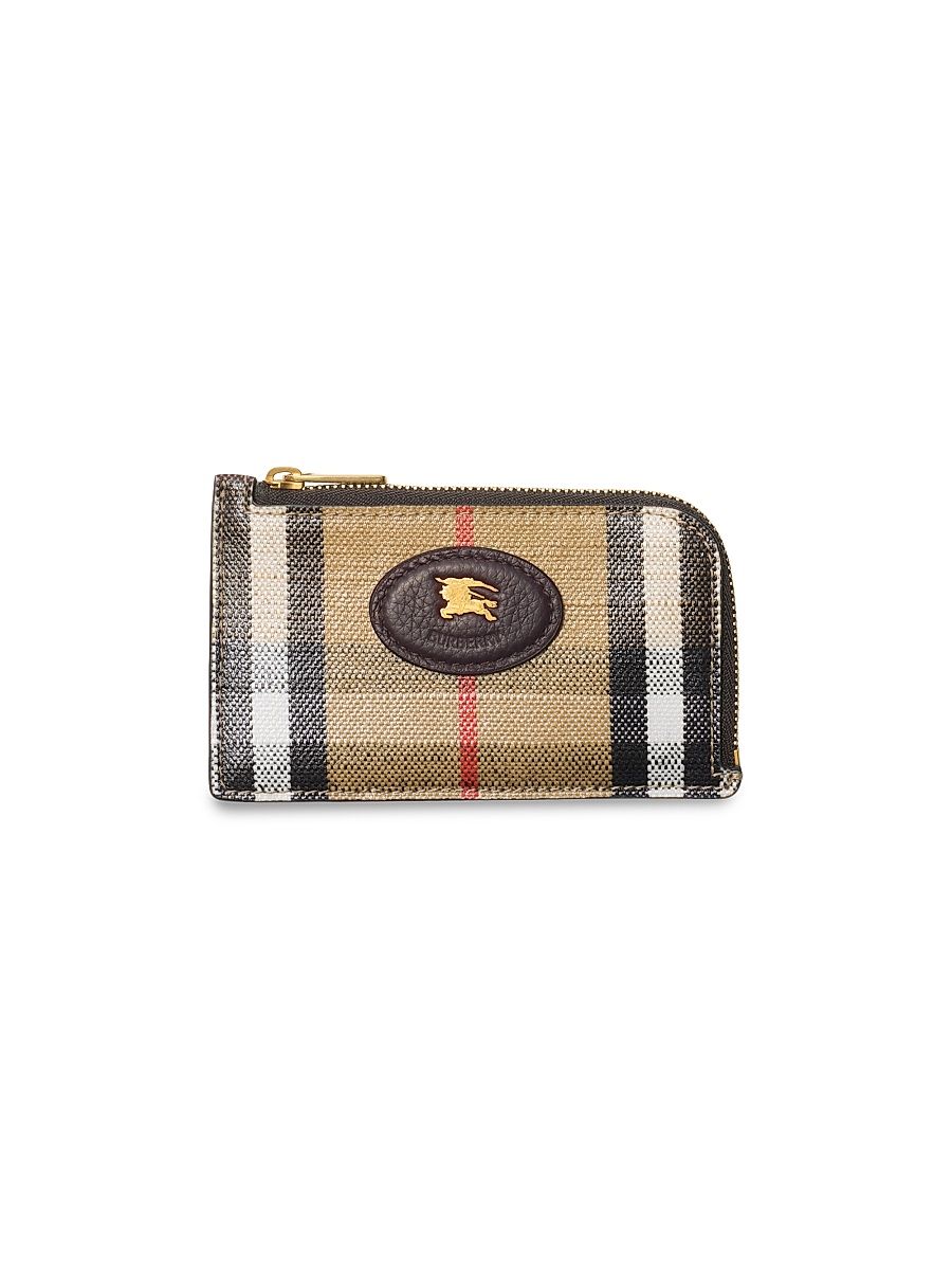 Women's Highlands Check Card Case - Sand