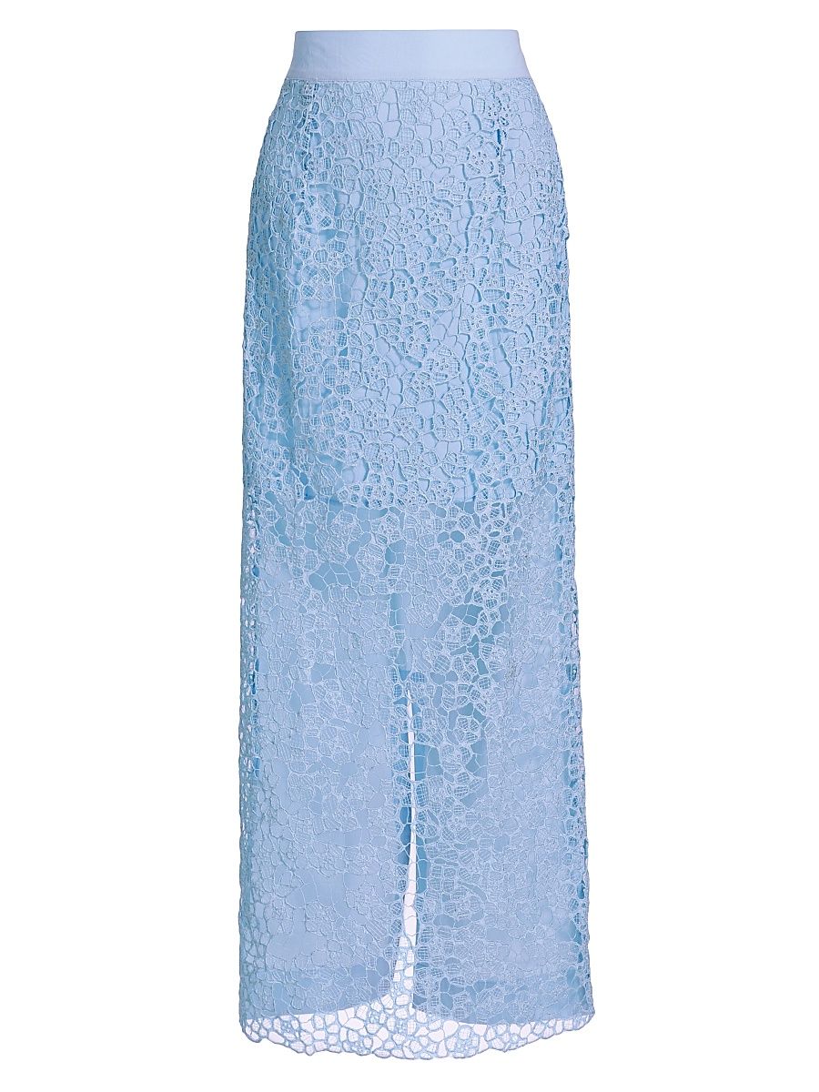 Women's This Time Column Maxi Skirt - Sky Blue - Size Large