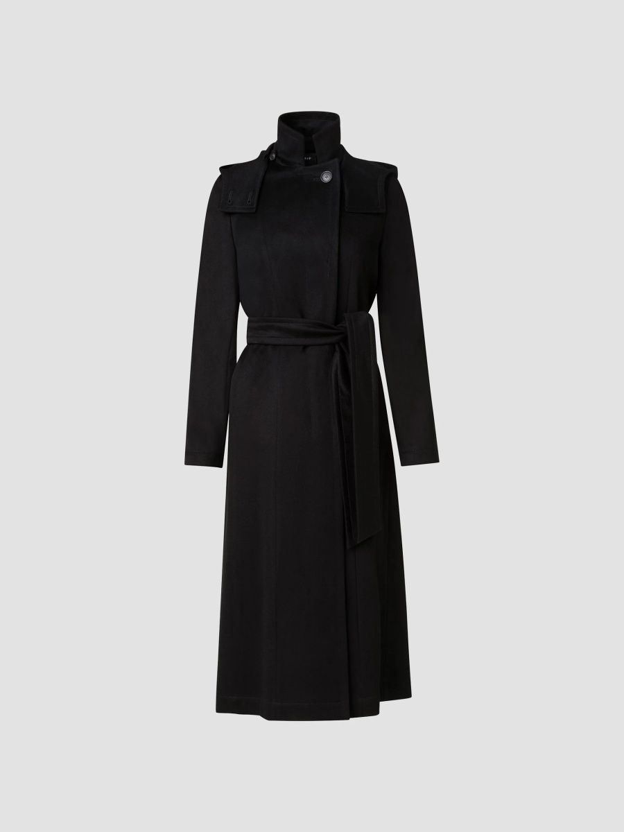 Akris Women's Emotion Storm System Cashmere Coat - Black - Size 2