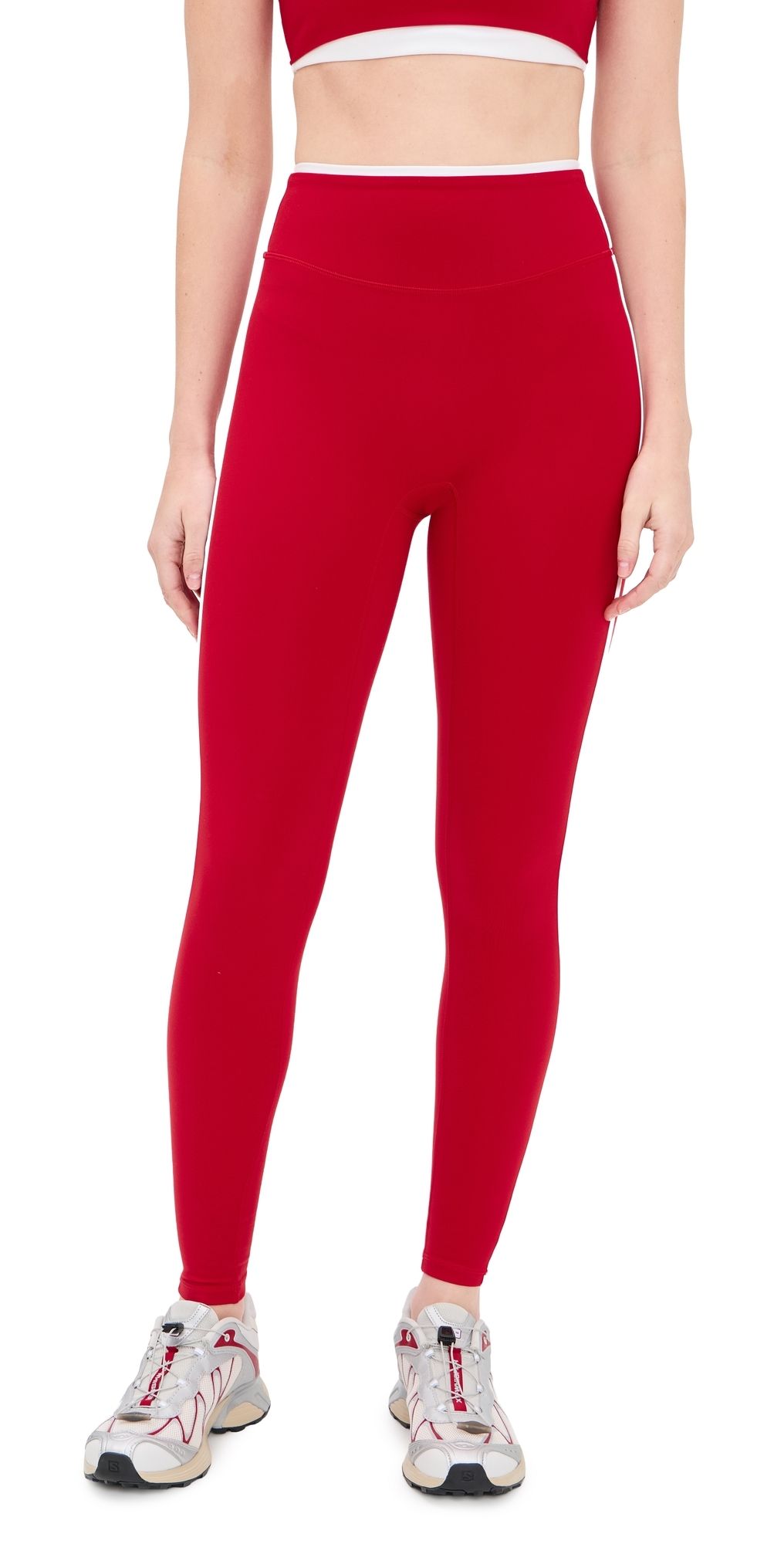 FORM Layered Leggings Cherry M