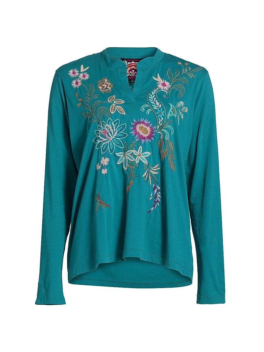 Women's Edwin Split Jersey T-Shirt - Deep Lake - Size Large