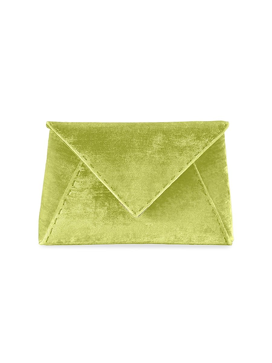 Women's Lee Pouchet Small Crushed Velvet with Gold Hardware - Antique Bronze