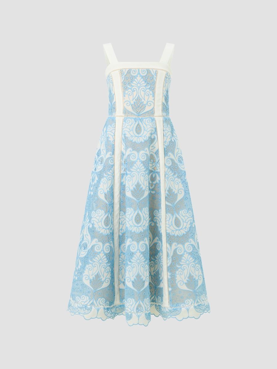 Girl's Little Girl's & Girl's Golden Hour Gisele Embroidered Maxi Dress - Blue - Size 15