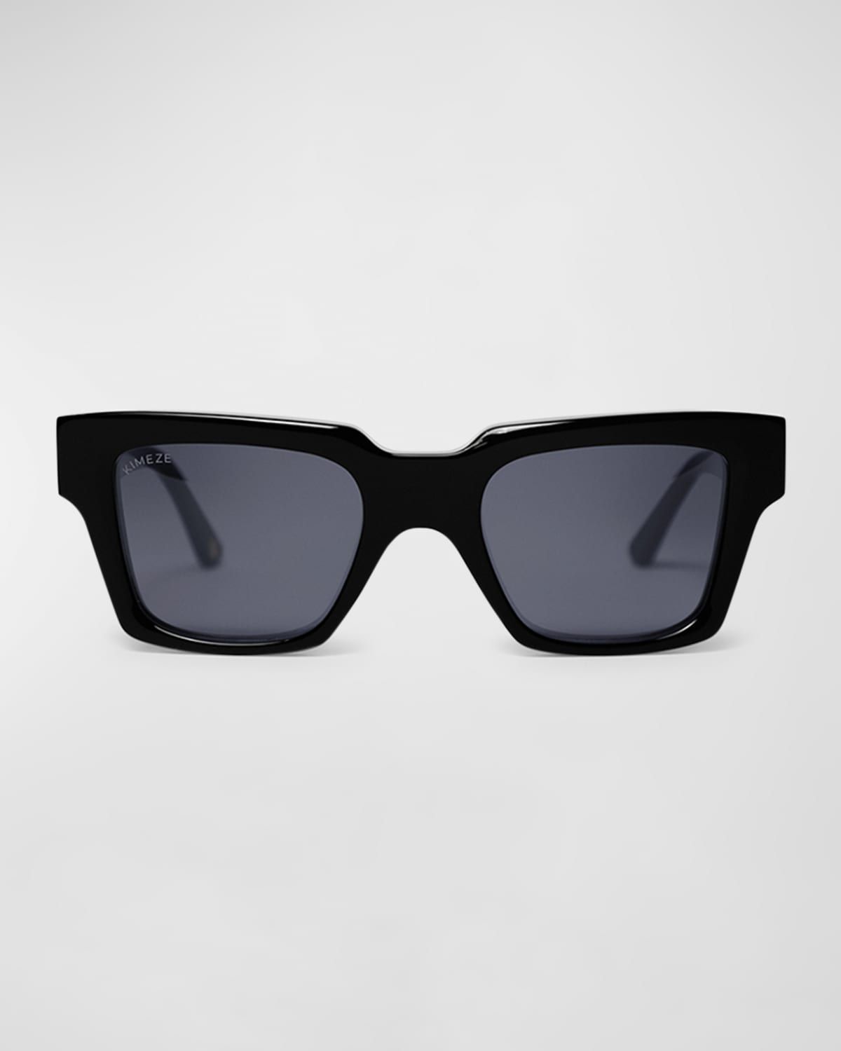 Mahi Black Acetate Square Sunglasses