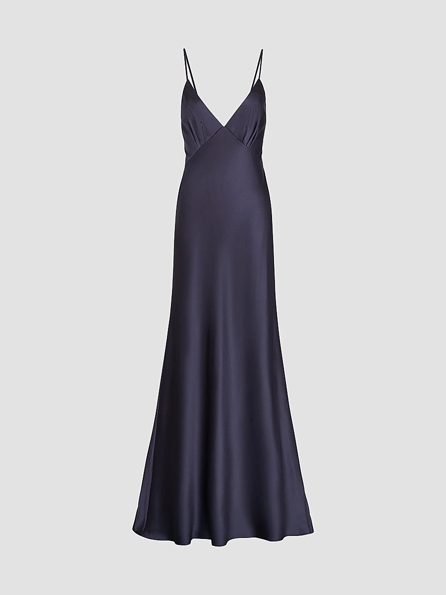 TWP Women's Eloise Silk Gown - Graystone - Size 8
