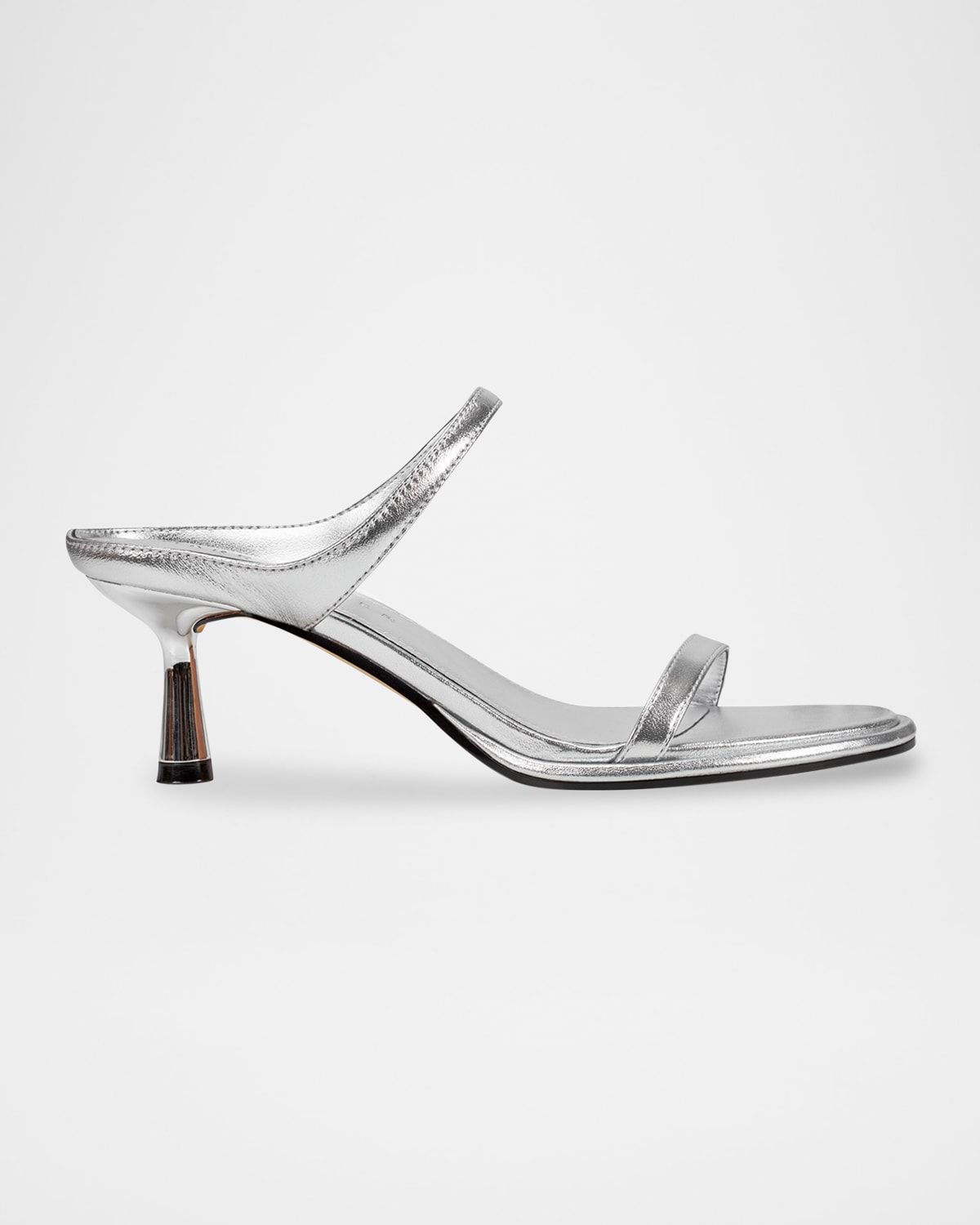 Alonde Snake-Embossed Leather Slide Sandals