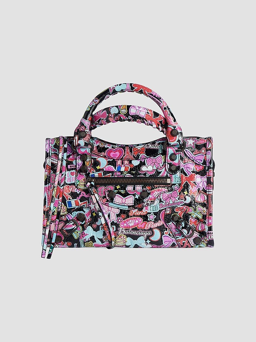 Balenciaga Women's Le City Top Handle Bag - Black Multicolor