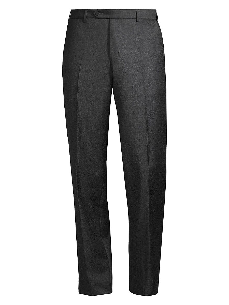 Men's Devon Wool Pants - Dark Grey - Size 42
