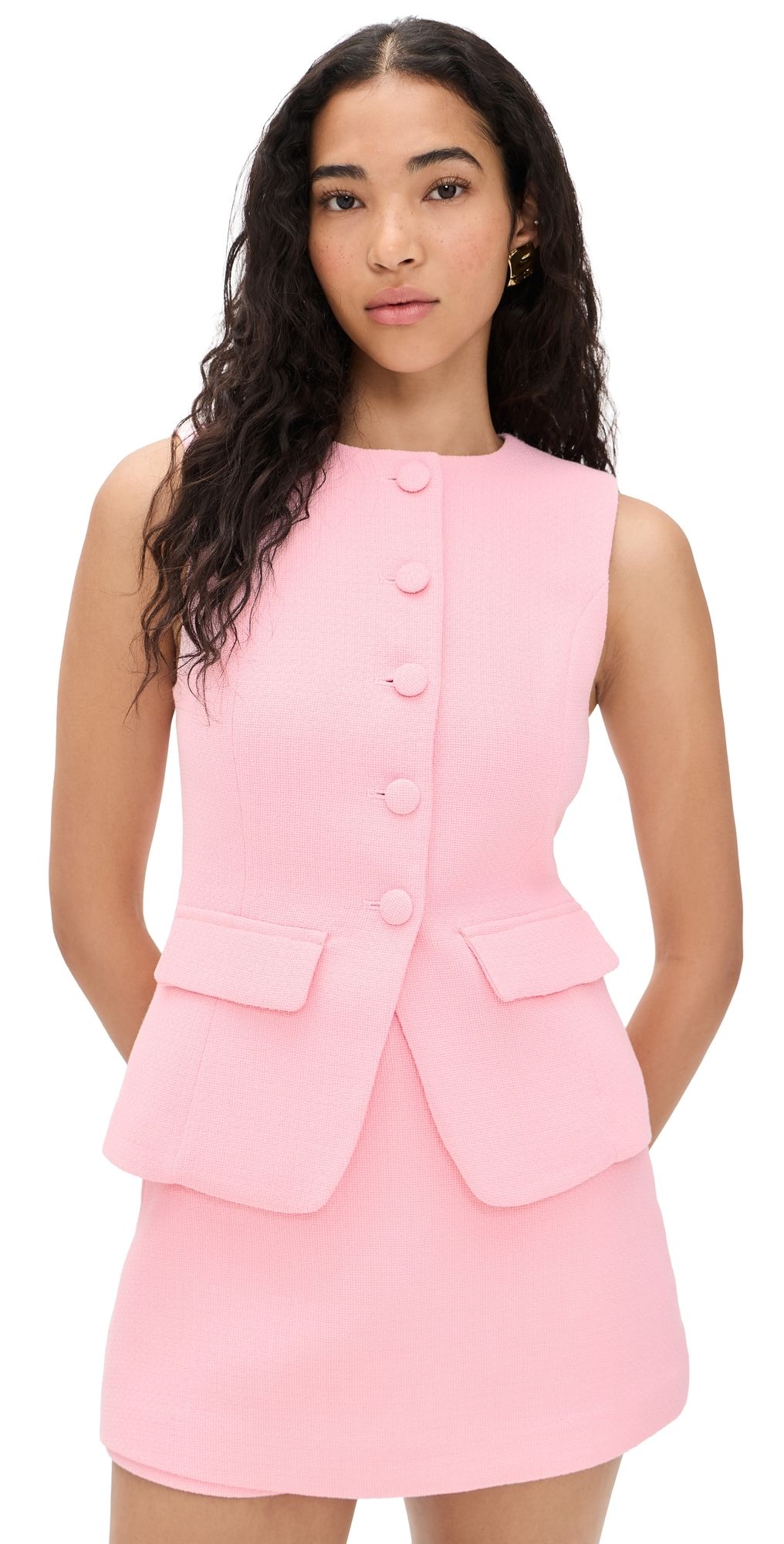 endless rose Vest Skort Romper Pink M
