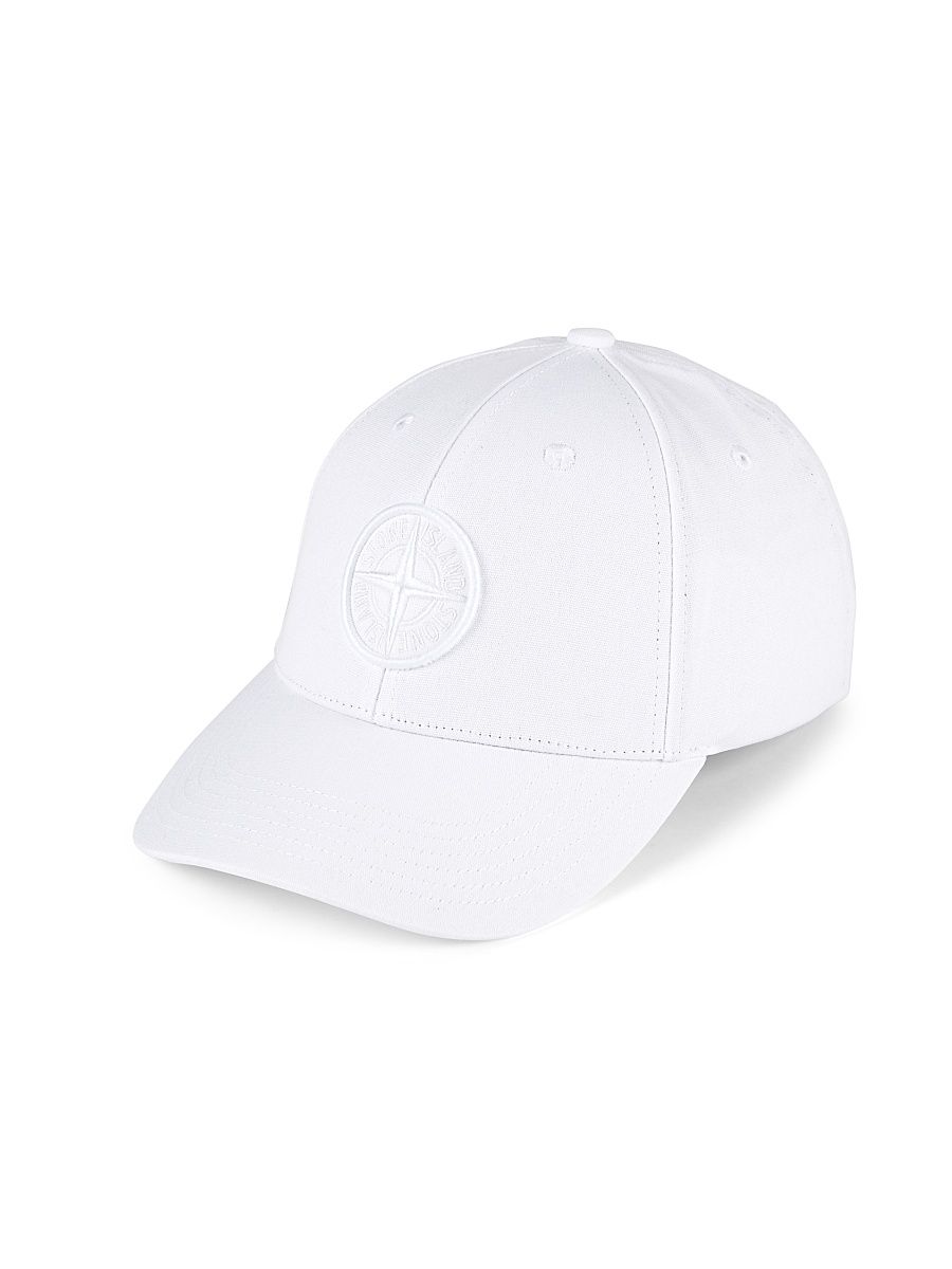 Men's Cotton Baseball Hat - White
