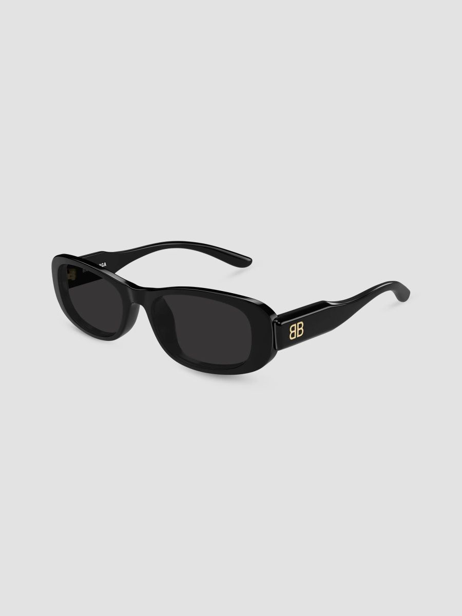 Balenciaga Women's Everyday Nova 55MM Rectangular Sunglasses - Black