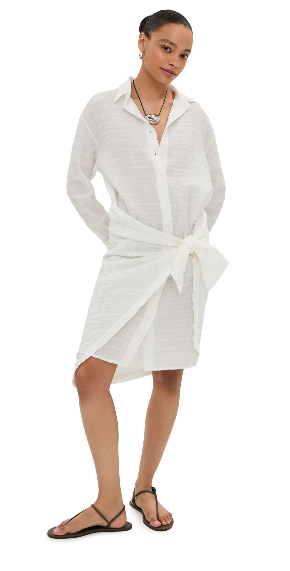 LE BOP Hollis Checked Dress Chartreuse XXL