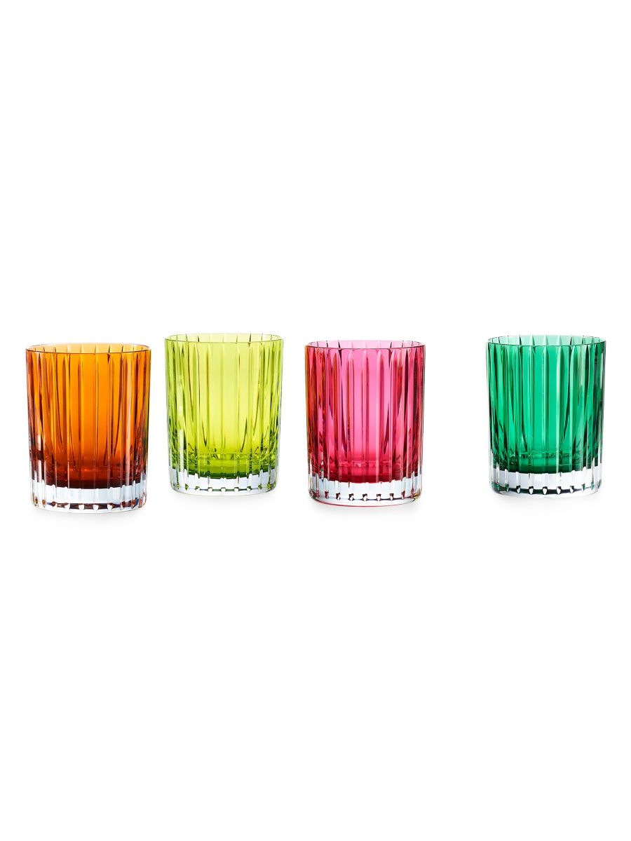 Baccarat Harmonie Colors of Joy 4-Piece Assorted Crystal Tumbler Set