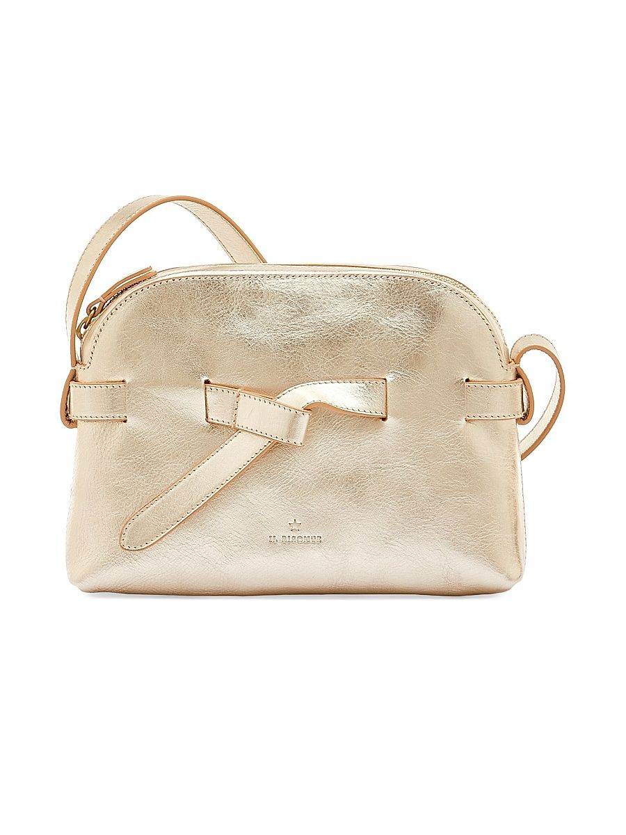Women's Roseto Leather Crossbody Bag - Platino