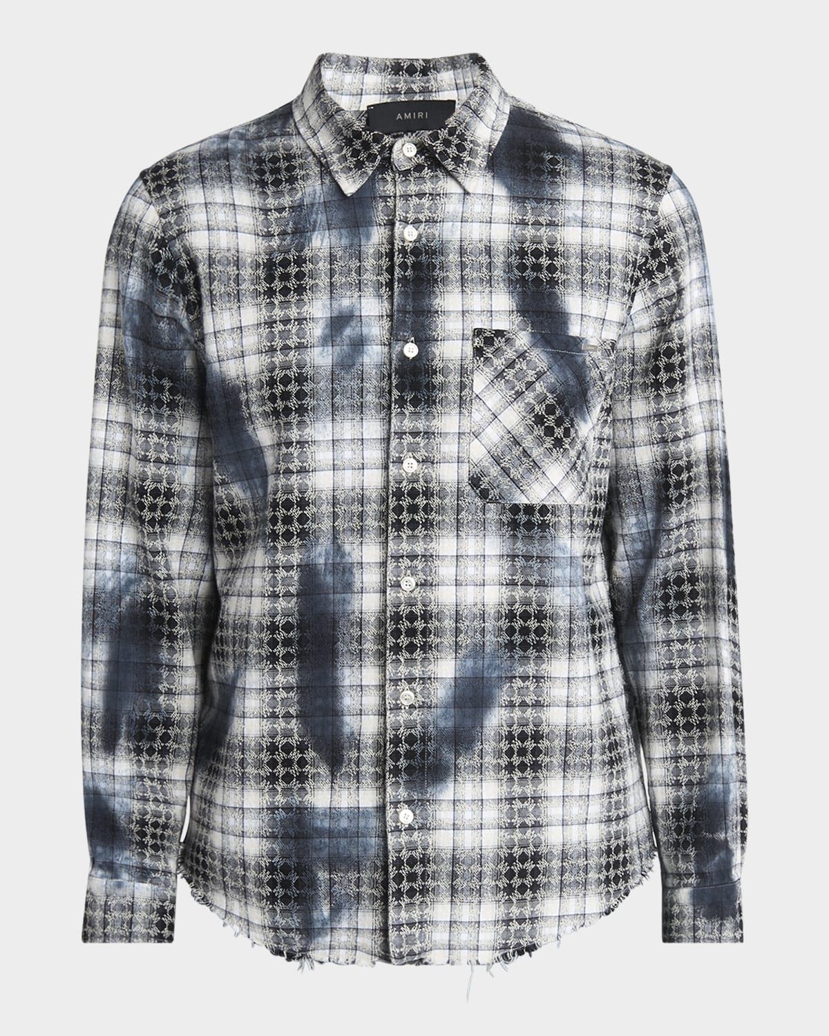 Men & apos;s MA Quad Bleached Plaid Flannel
