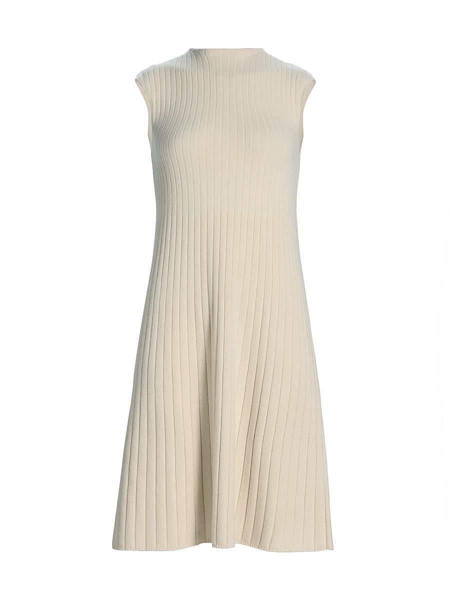 Women's Coste Cashmere Sleeveless Midi-Dress - White Snow - Size Large