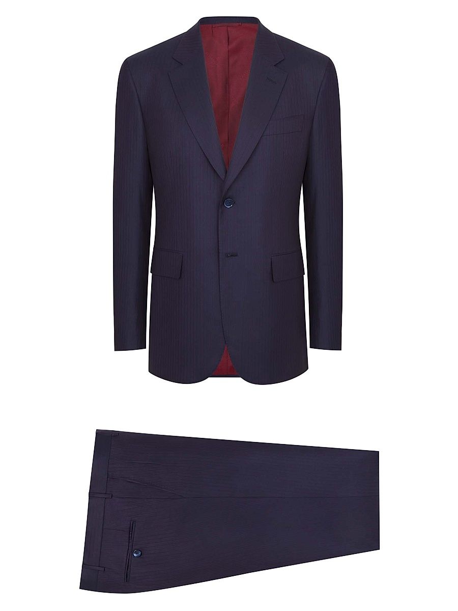 Men's Two-Button Fiesole Suit - Blue - Size 46