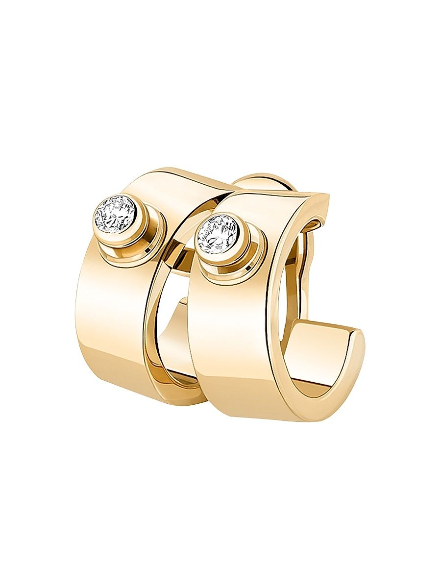 Women's Mood Monday Morning 18K Yellow Gold & 0.06 TCW Diamond Single Ear Cuff - Yellow Gold