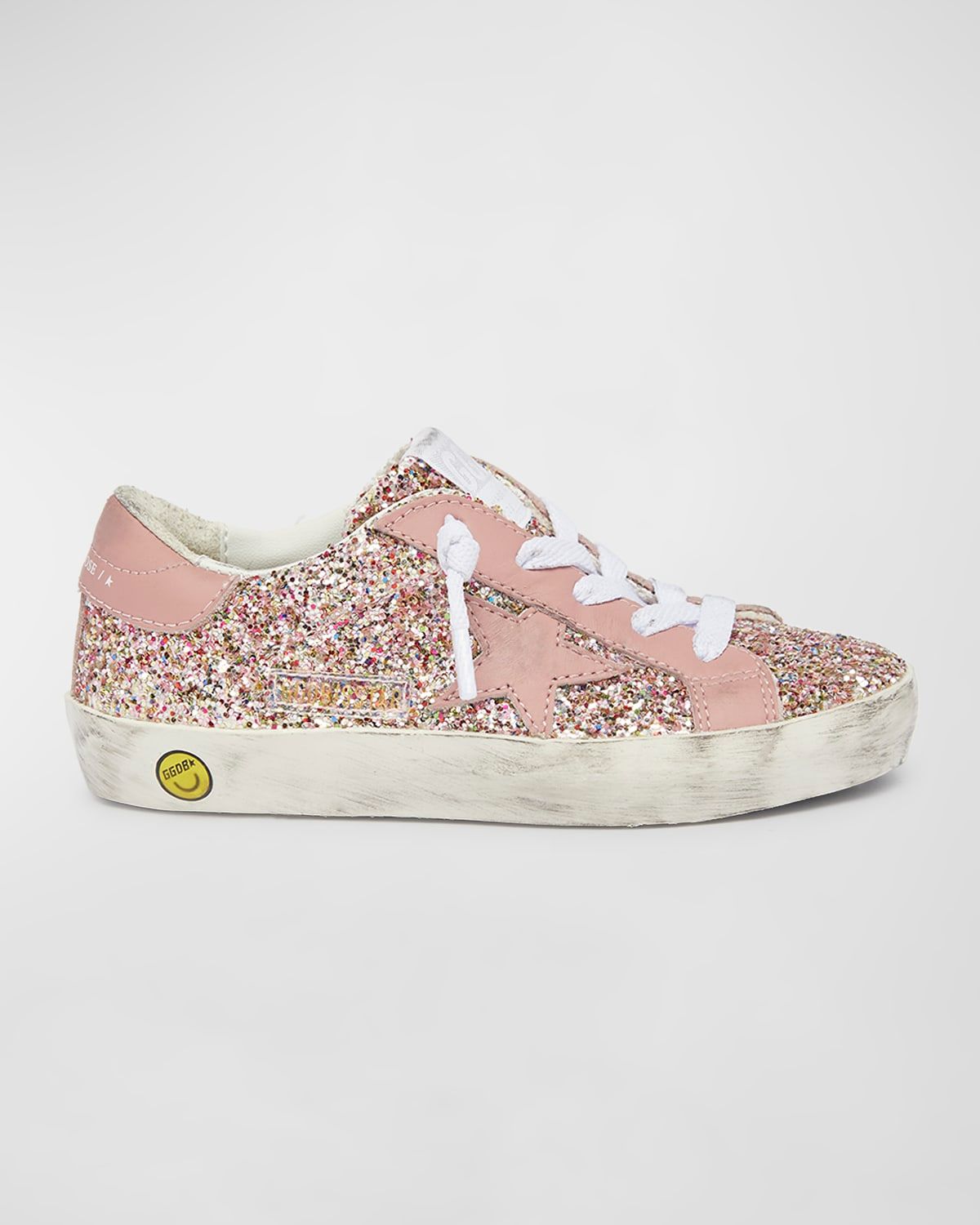 Girl & apos;s Superstar Glitter Low-Top Sneakers, Baby/Toddler