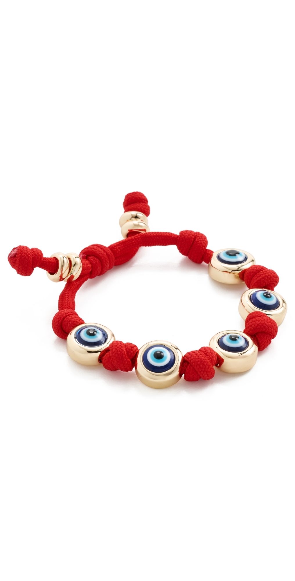 BaubleBar Open Evil Eye Bracelet Red One Size