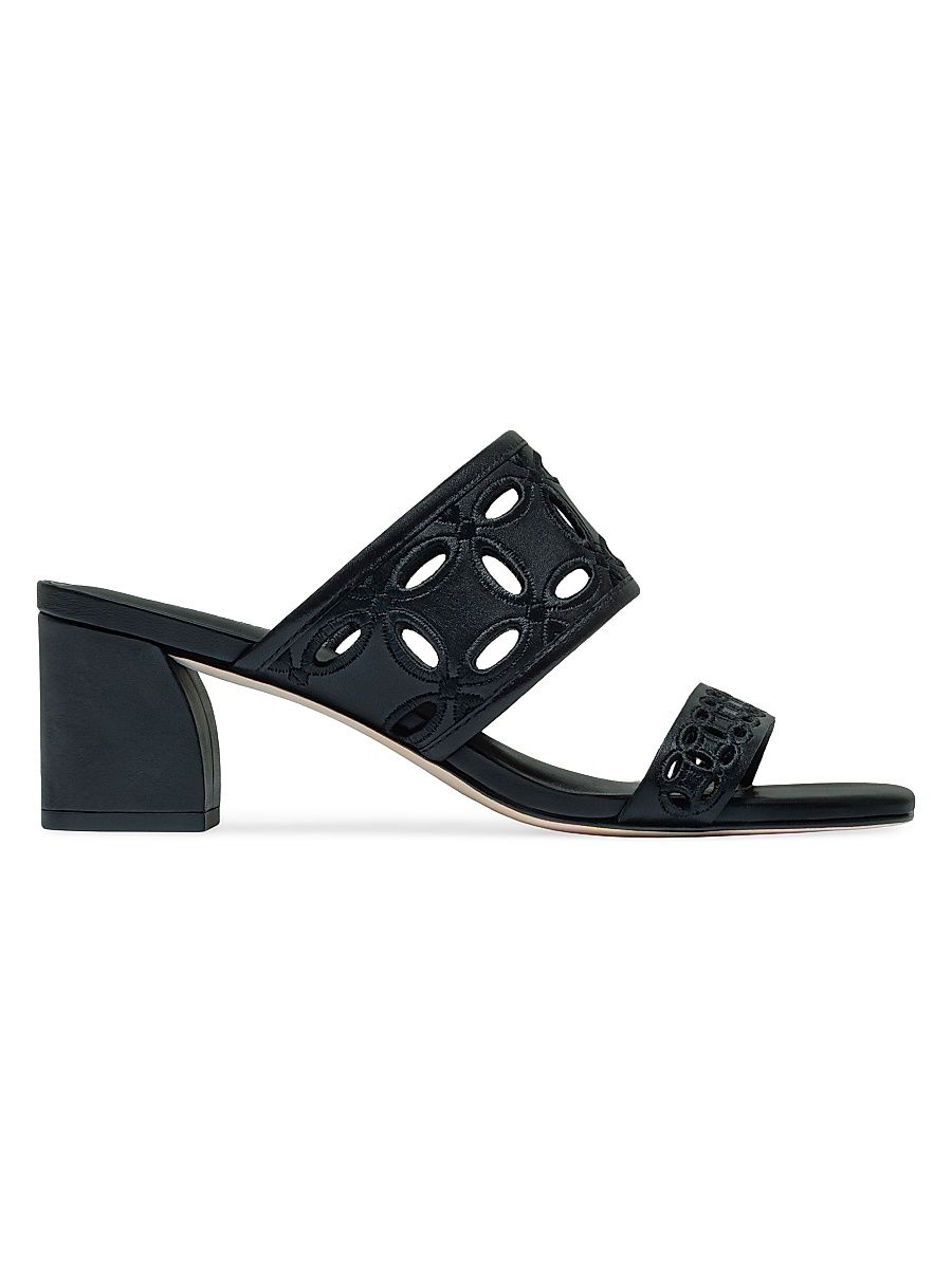 Women's Gemma Heeled Mule Sandals - Black - Size 11