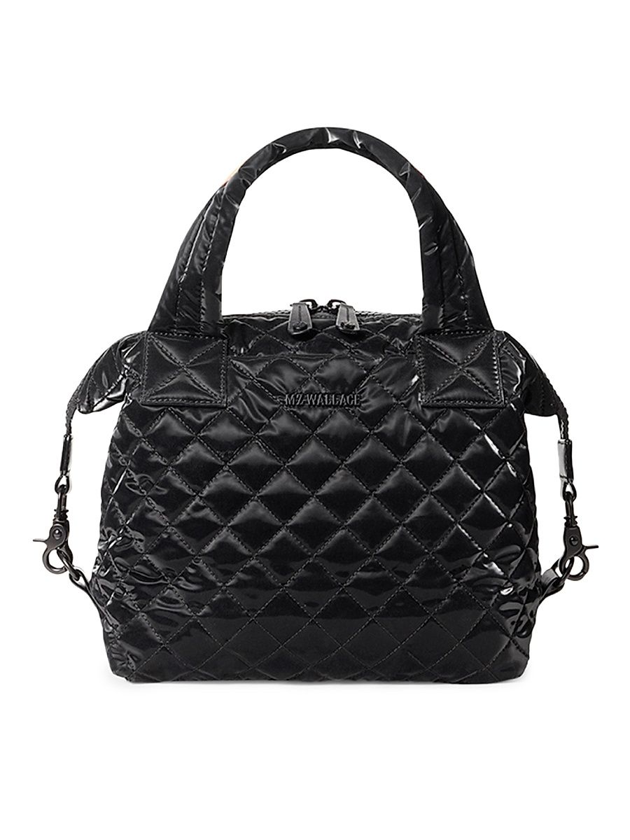 Women's Small Sutton Deluxe Quilted Tote Bag - Black
