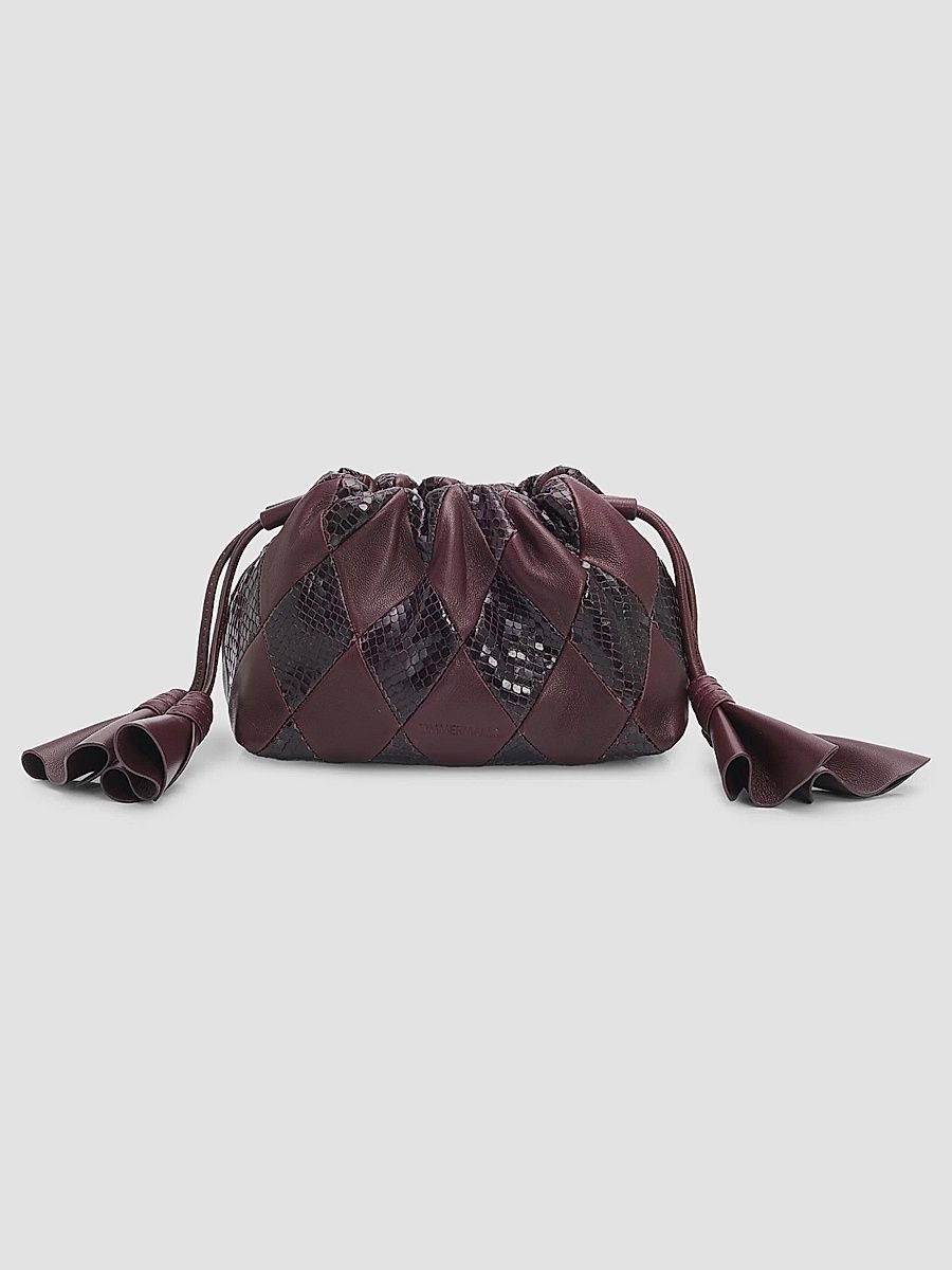 Zimmermann Women's Cloud 91 Small Leather Clutch - Mahogany