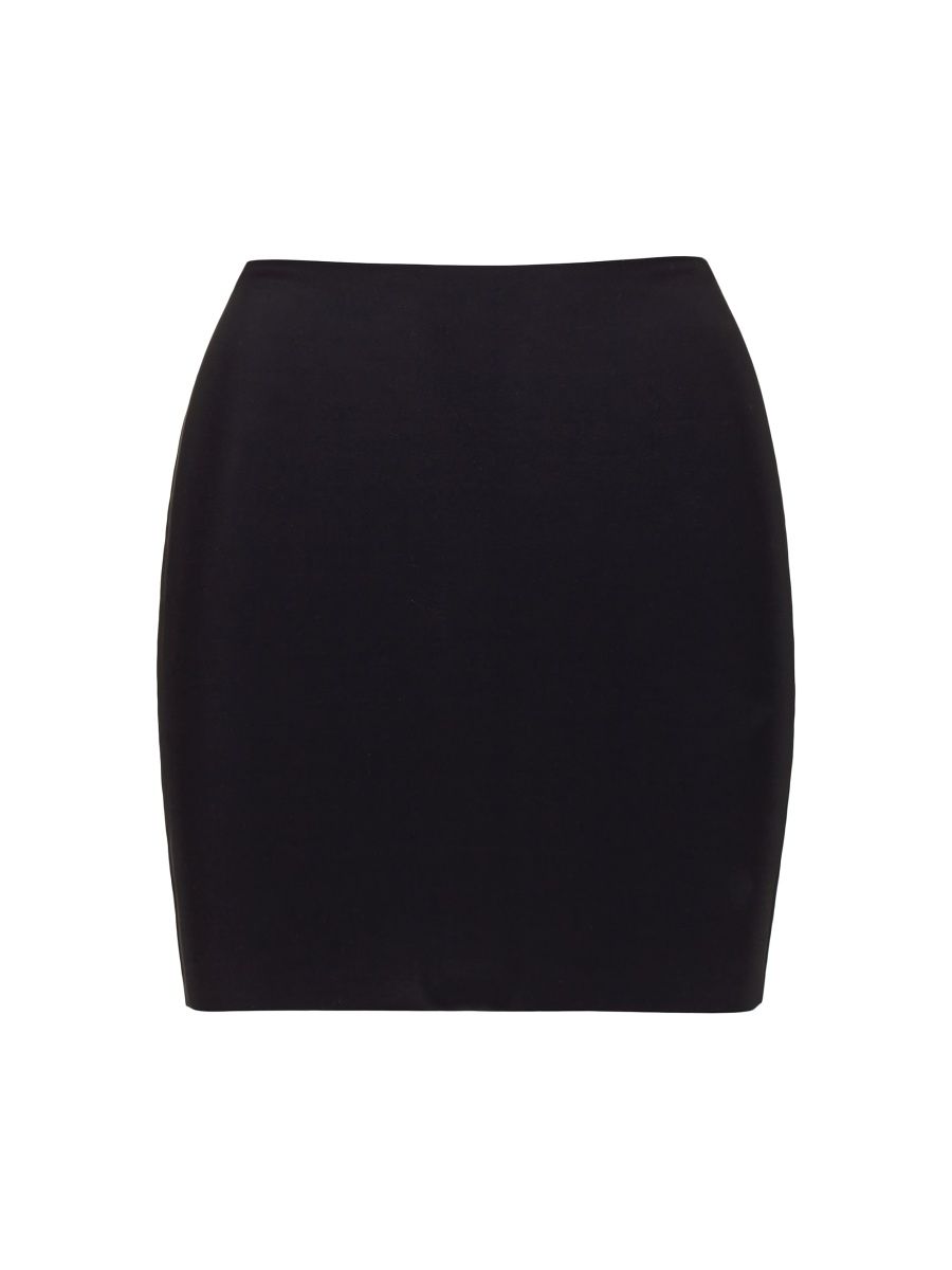 Commando Women's Classic Mini Half Slip Skirt - Black - Size Large