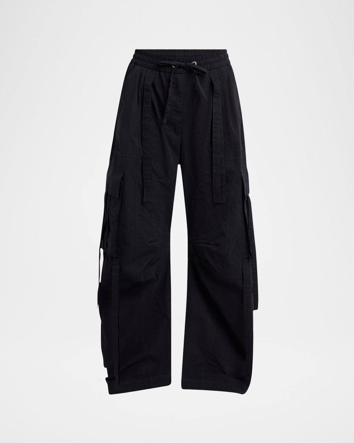 Ties Barrel-Leg Cargo Trousers