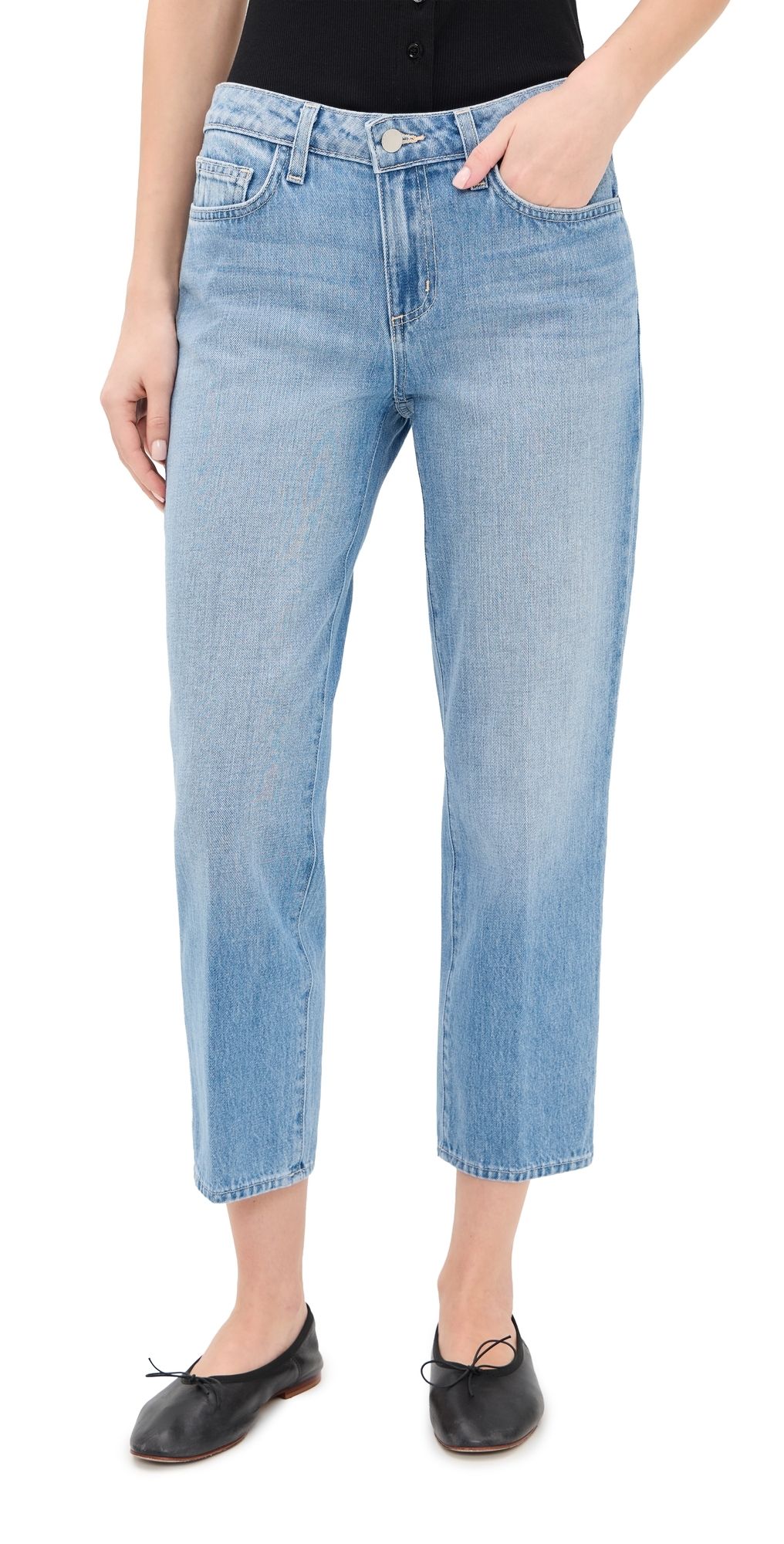 L'AGENCE Thalina Slouchy Straight Jeans Bellflower 31