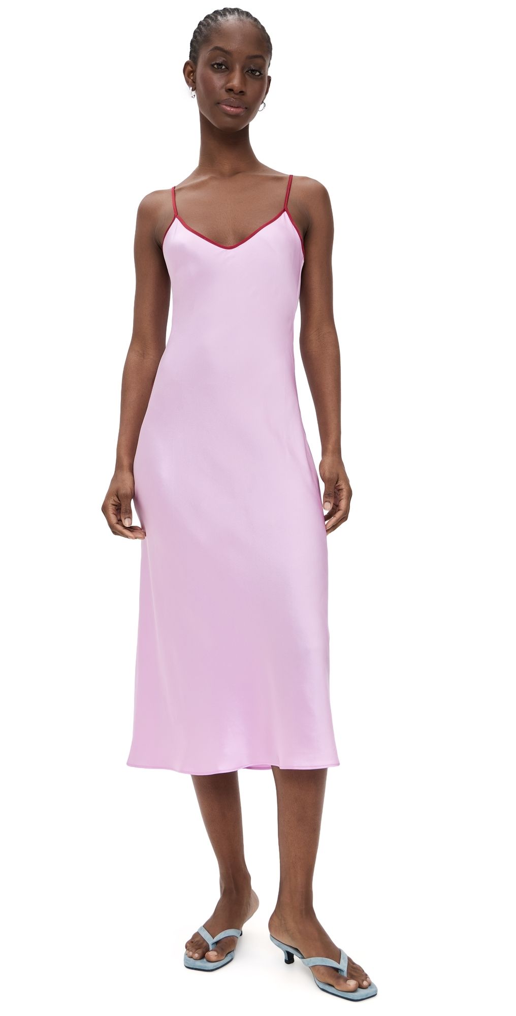 Comme Si Silk Bias Slip Dress Dahlia S