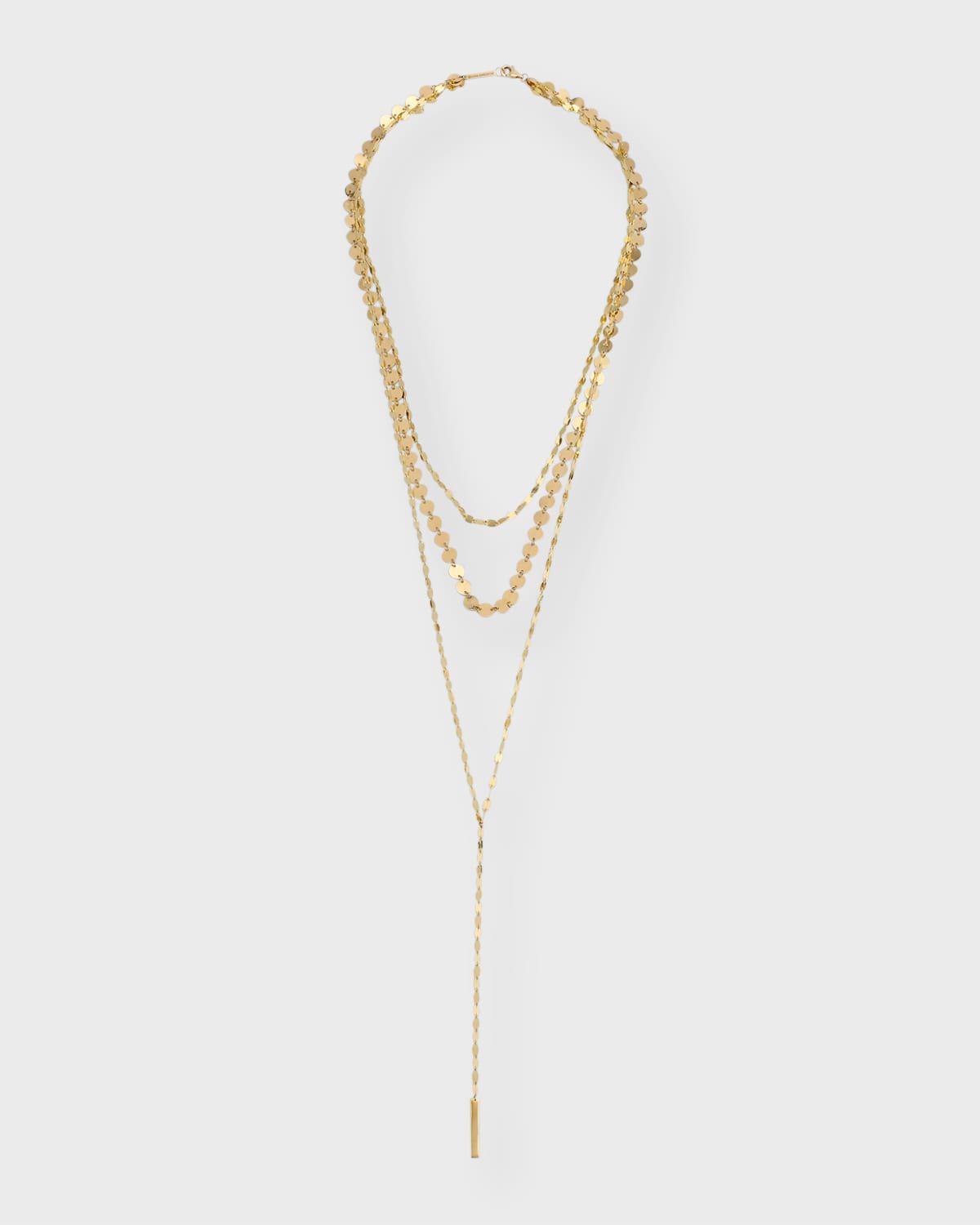 Laser Disc Mega Blake Remix Lariat Necklace