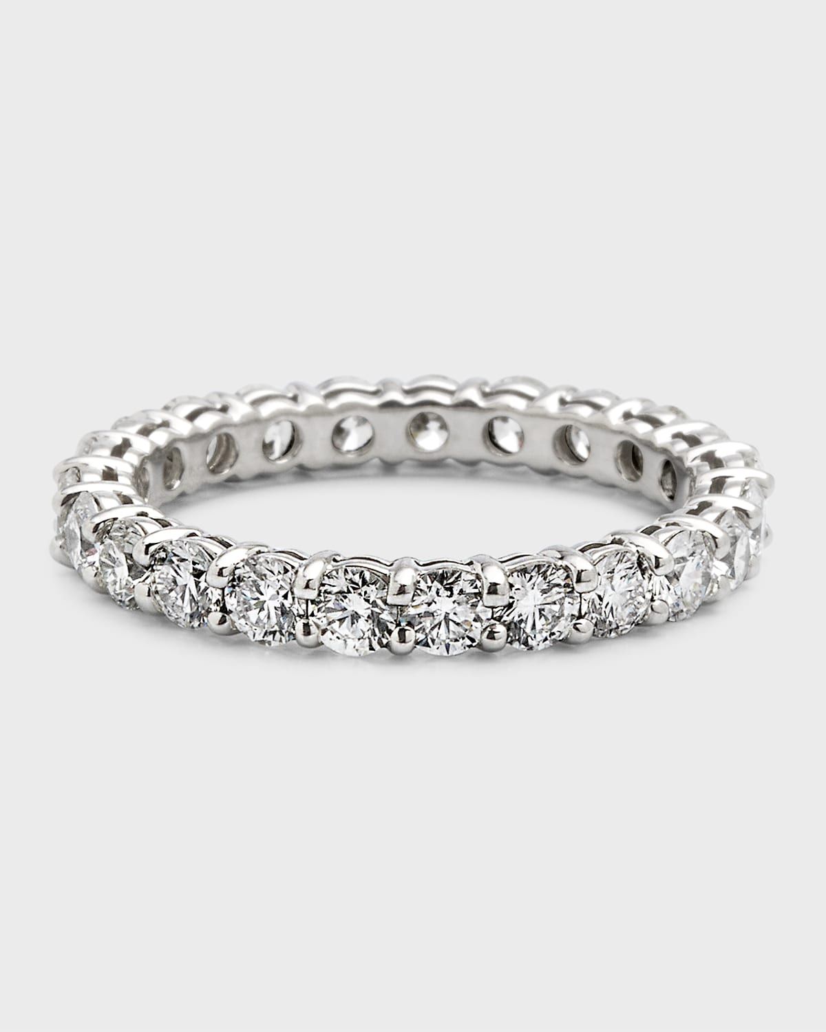 Platinum Round Diamond Eternity Ring