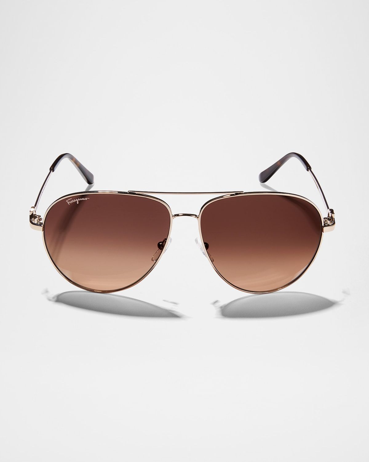 Men & apos;s Gradient Metal Aviator Sunglasses