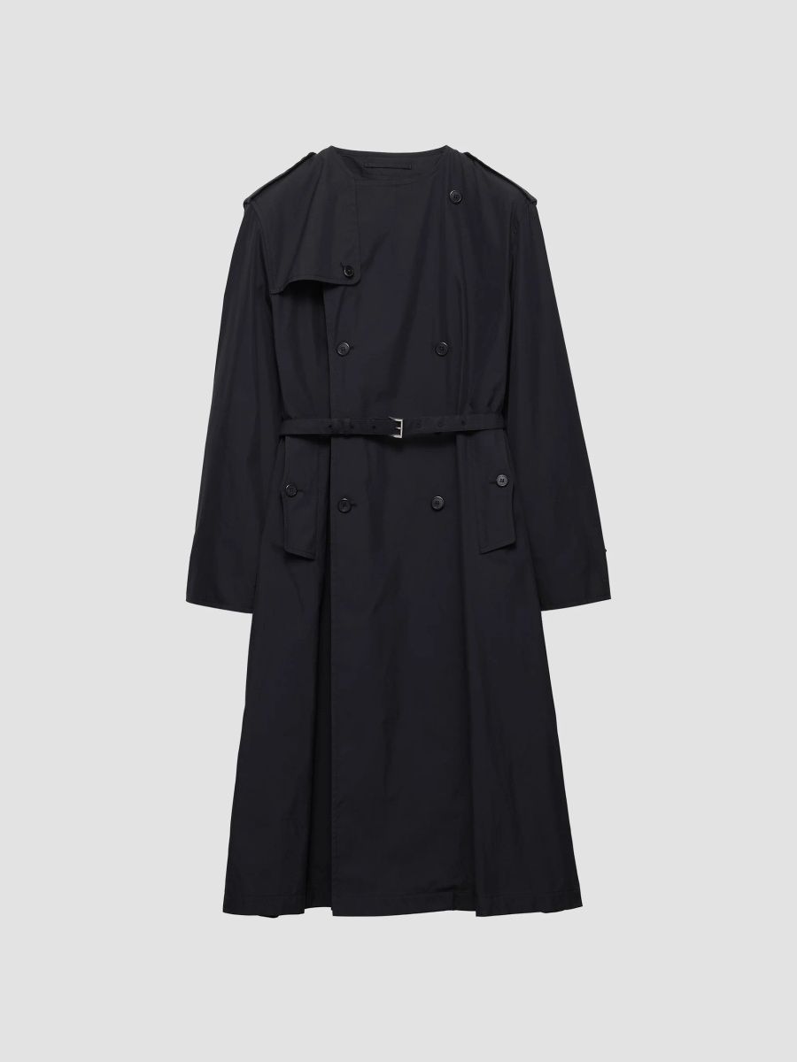 Prada Men's Cotton Blend Coat - Black - Size XL