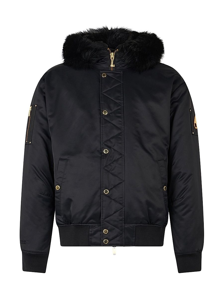 Men's Denali Gold Bomber Jacket - Black - Size XXL